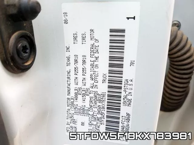 5TFDW5F18KX783981 фото 2