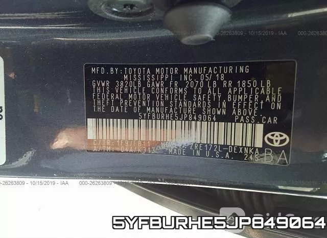 5YFBURHE5JP849064 фото 10