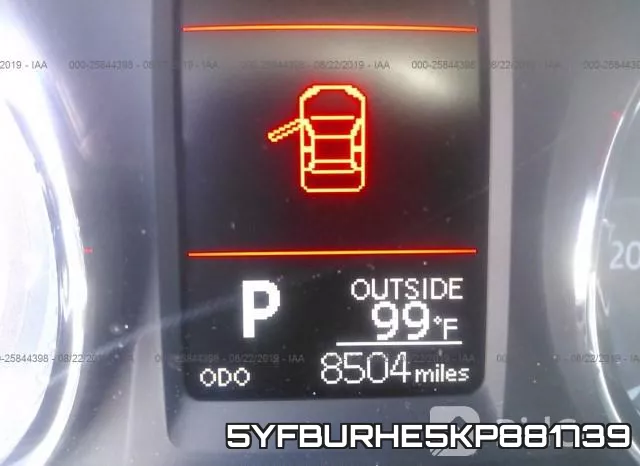 5YFBURHE5KP881739 фото 8