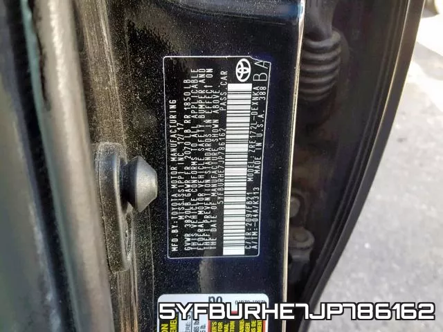 5YFBURHE7JP786162 фото 2