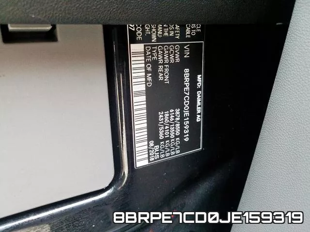 8BRPE7CD0JE159319 фото 2