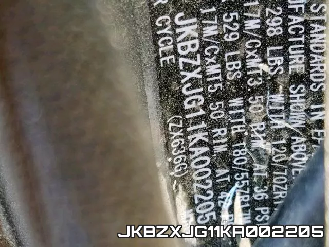 JKBZXJG11KA002205 фото 2