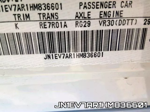 JN1EV7AR1HM836601 фото 2