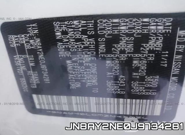 JN8AY2NE0J9734281 фото 10