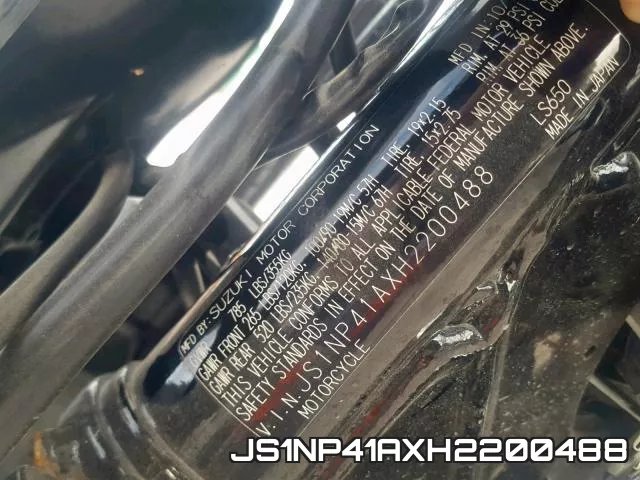 JS1NP41AXH2200488 фото 2