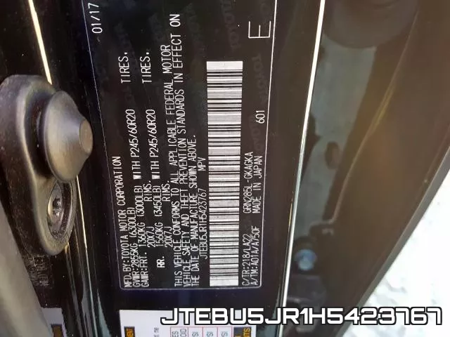 JTEBU5JR1H5423767 фото 2