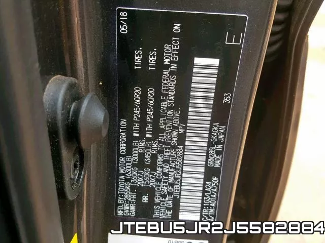 JTEBU5JR2J5582884 фото 2