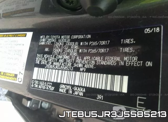 JTEBU5JR3J5585213 фото 10