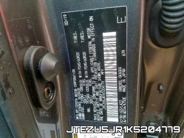 JTEZU5JR1K5204779 фото 2