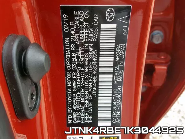 JTNK4RBE7K3044925 фото 2