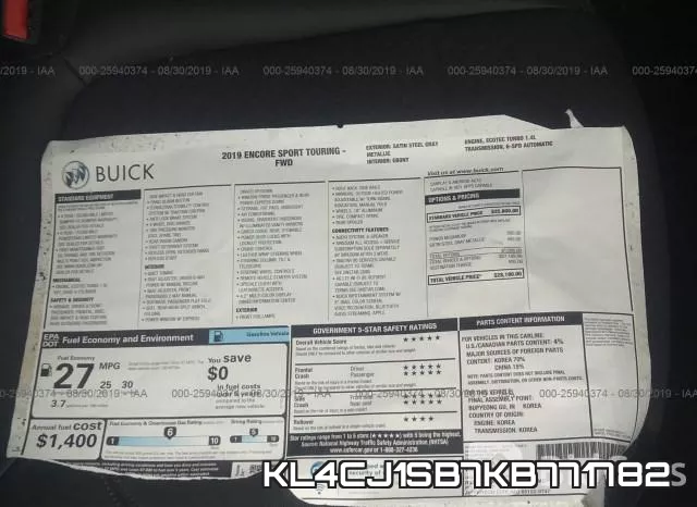 KL4CJ1SB7KB771782 фото 7
