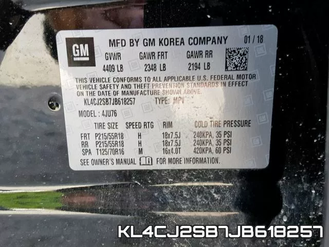 KL4CJ2SB7JB618257 фото 2