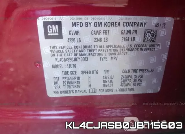KL4CJASB0JB715603 фото 10