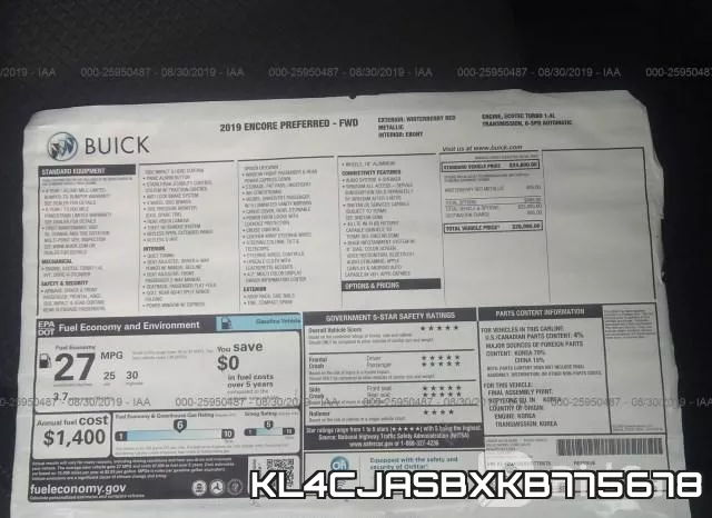KL4CJASBXKB775678 фото 7