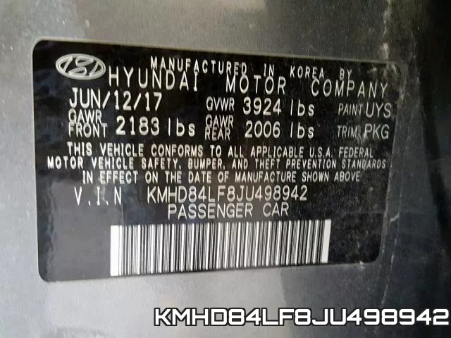 KMHD84LF8JU498942 фото 2