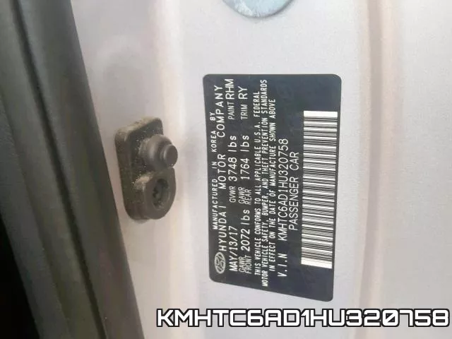 KMHTC6AD1HU320758 фото 2