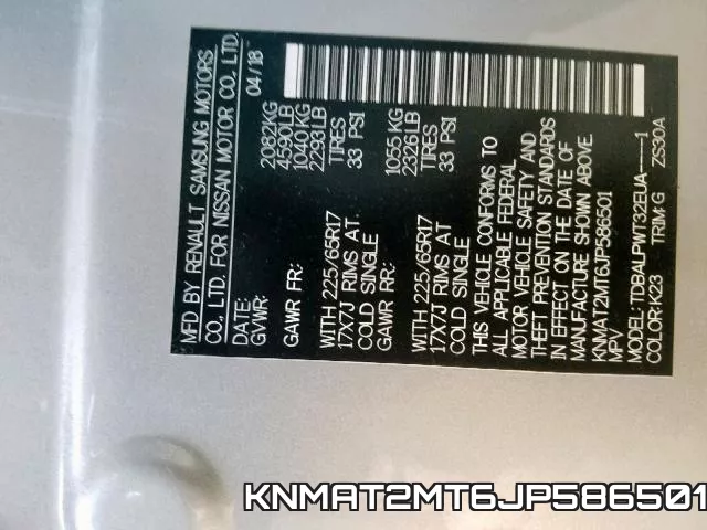 KNMAT2MT6JP586501 фото 2