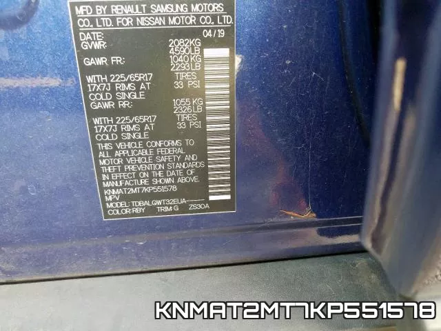KNMAT2MT7KP551578 фото 2