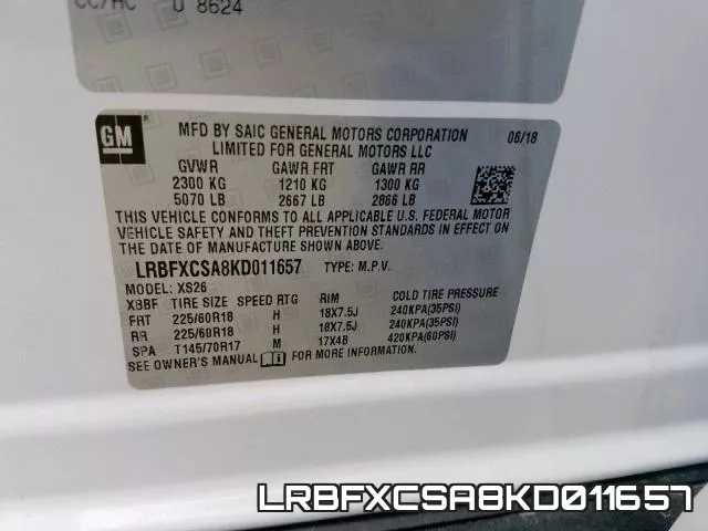 LRBFXCSA8KD011657 фото 2