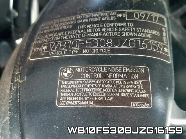WB10F5308JZG16159 фото 2