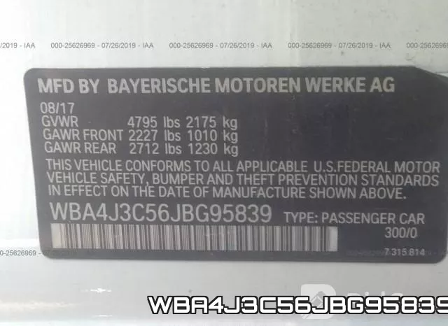 WBA4J3C56JBG95839 фото 10