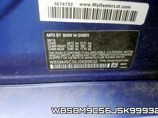 WBS8M9C56J5K99932 фото 2