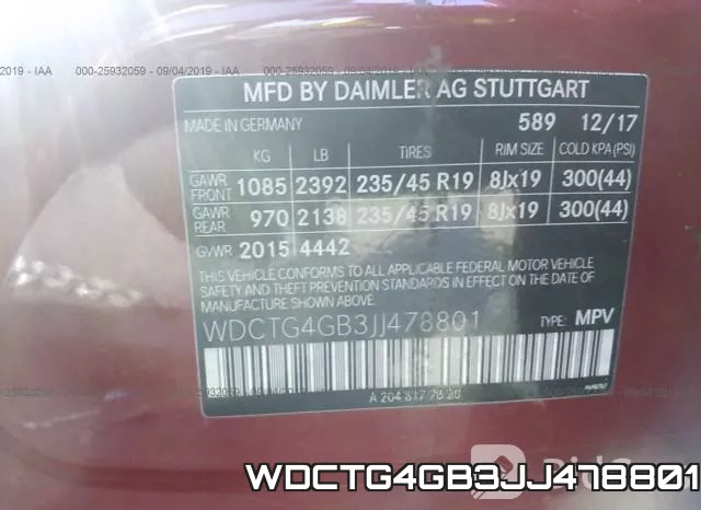 WDCTG4GB3JJ478801 фото 10