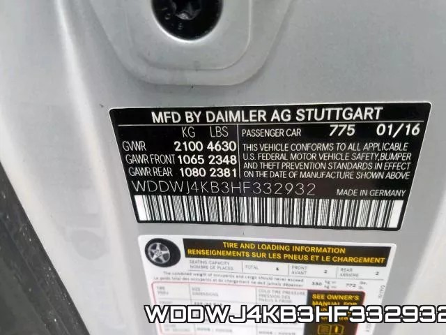 WDDWJ4KB3HF332932 фото 2