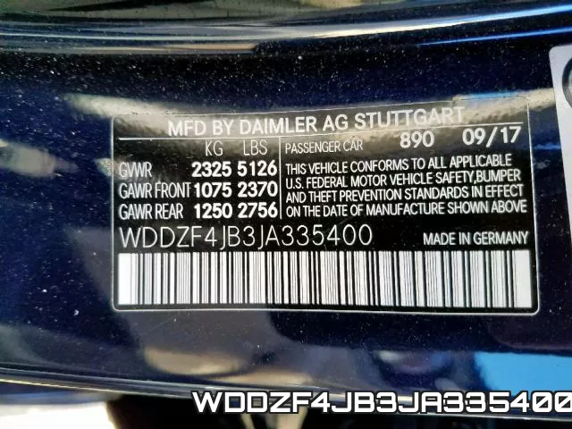 WDDZF4JB3JA335400 фото 2