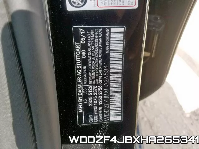 WDDZF4JBXHA265341 фото 2