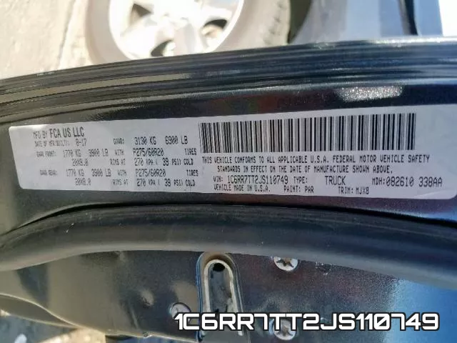 1C6RR7TT2JS110749 фото 2