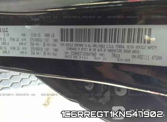 1C6RREGT1KN547902 фото 10
