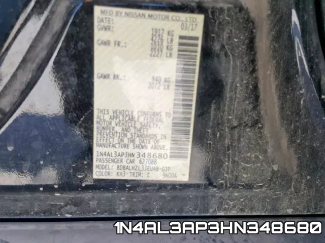 1N4AL3AP3HN348680 фото 2