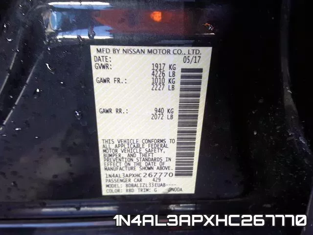1N4AL3APXHC267770 фото 2