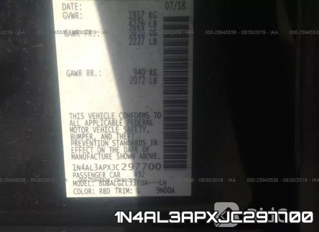 1N4AL3APXJC297700 фото 10
