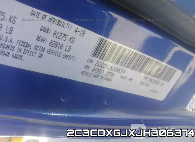 2C3CDXGJXJH306374 фото 10