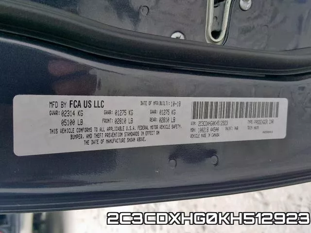 2C3CDXHG0KH512923 фото 2