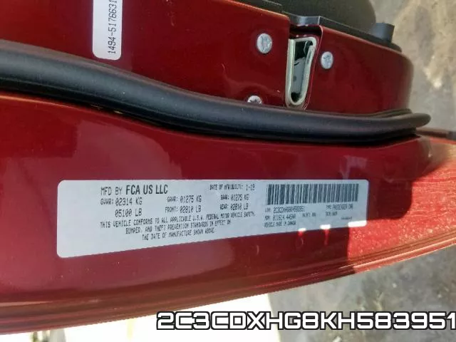 2C3CDXHG8KH583951 фото 2
