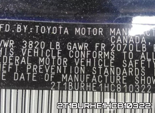 2T1BURHE1HC810322 фото 10