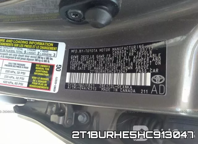 2T1BURHE5HC913047 фото 10
