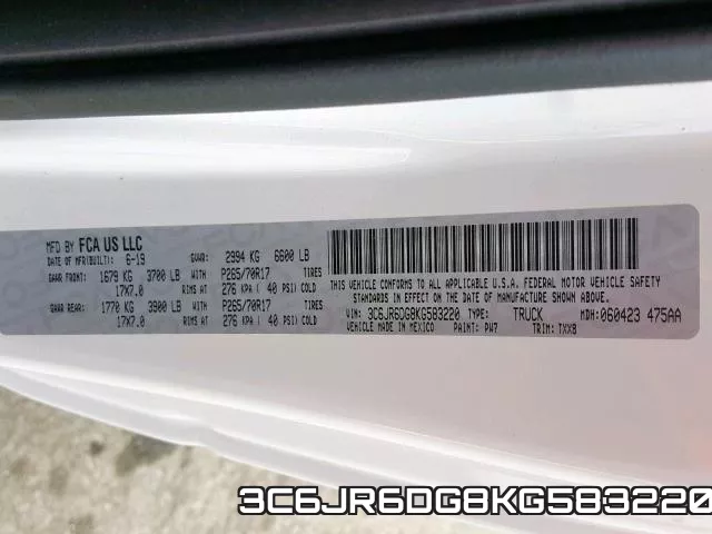 3C6JR6DG8KG583220 фото 2