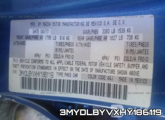 3MYDLBYVXHY186119 фото 10