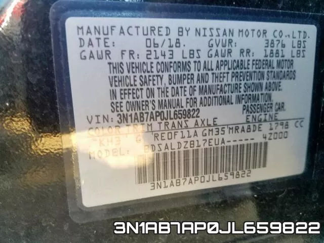 3N1AB7AP0JL659822 фото 2