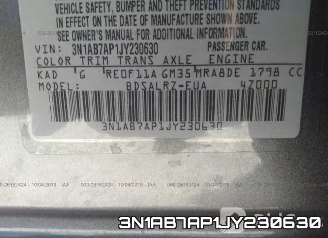 3N1AB7AP1JY230630 фото 10