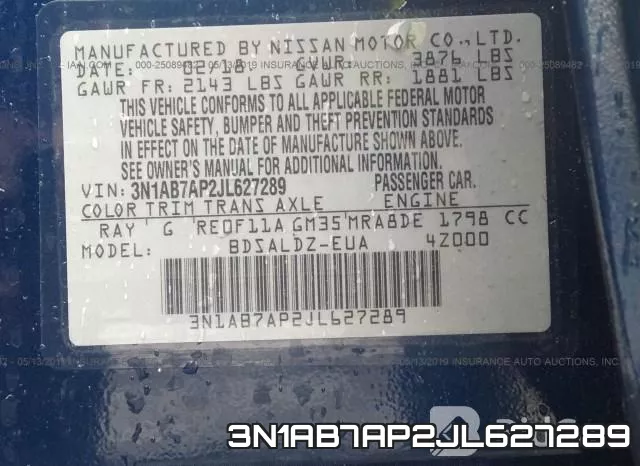 3N1AB7AP2JL627289 фото 10
