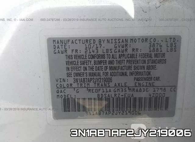 3N1AB7AP2JY219006 фото 10