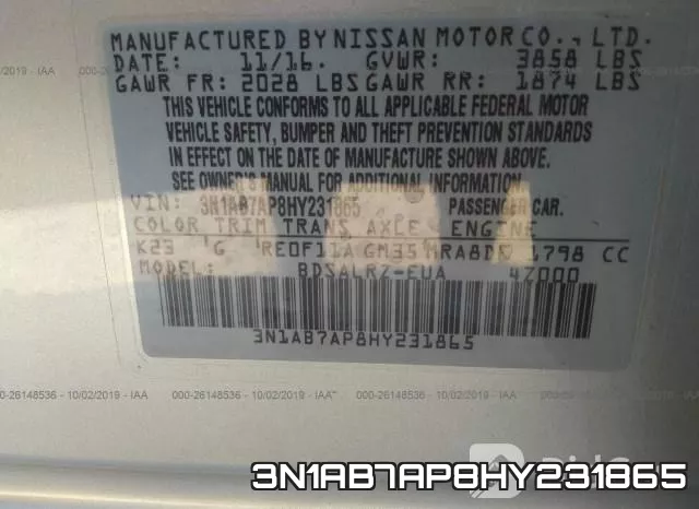 3N1AB7AP8HY231865 фото 10