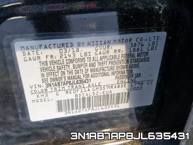 3N1AB7AP8JL635431 фото 2