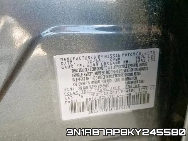 3N1AB7AP8KY245580 фото 2