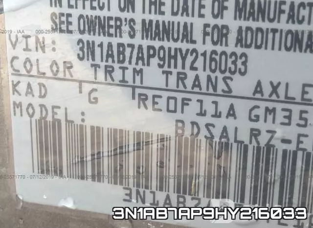 3N1AB7AP9HY216033 фото 10